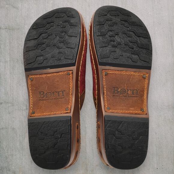 Born Bandy Clogs Women's Size 8 39 Red Blanket Southwest Handwoven Aztec - Picture 4 of 8